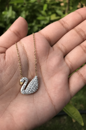 Silver Swan Necklace